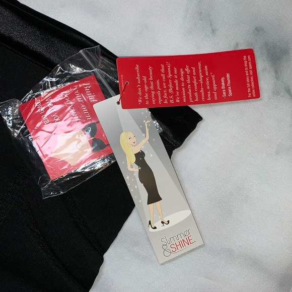 NWT Medium SPANX Slimmer & Shine Bodysuit Black - Picture 4 of 13